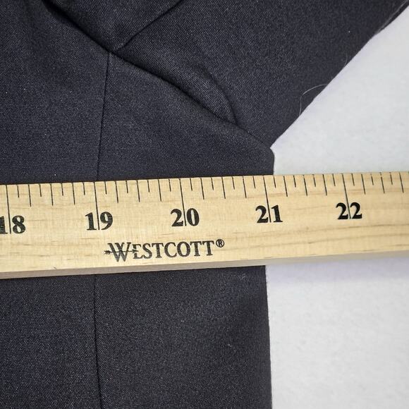 Lane Bryant Womens 16 Blazer Black Side Vent Classic Minimal Career Layer Preppy - Picture 14 of 16